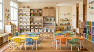 lista de móveis para creche
